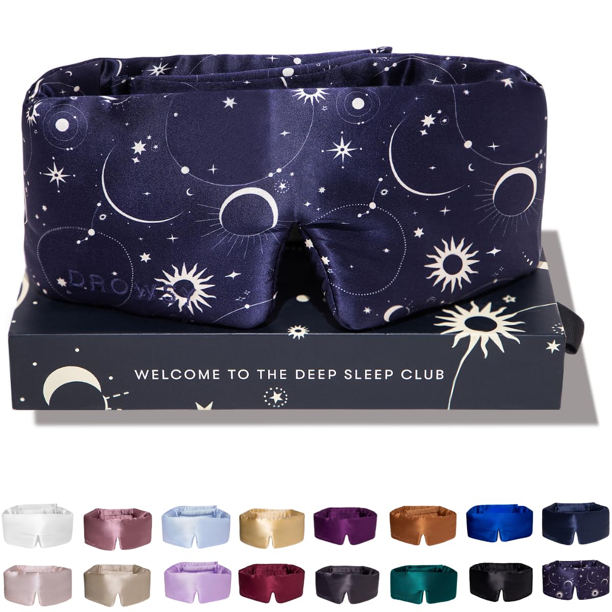 Masque Drowsy en soie 22 momme pour cocon luxueux et repos durable