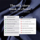 Masque Drowsy en soie ajustable pour toutes les têtes et positions