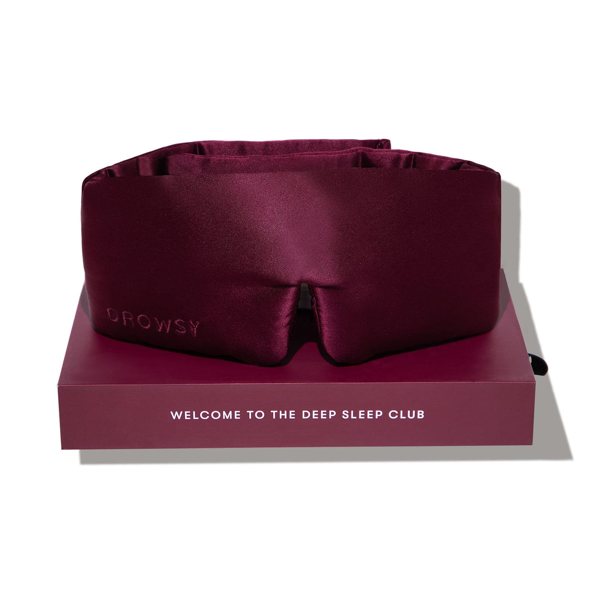 Drowsy masque sommeil soie 100 momme: bloque la lumière pour un repos profond.