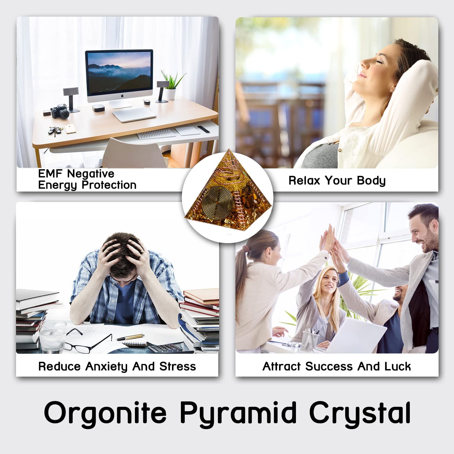 DRTMLY pyramide mini, cadeau sensible et idéal pour espace personnel.