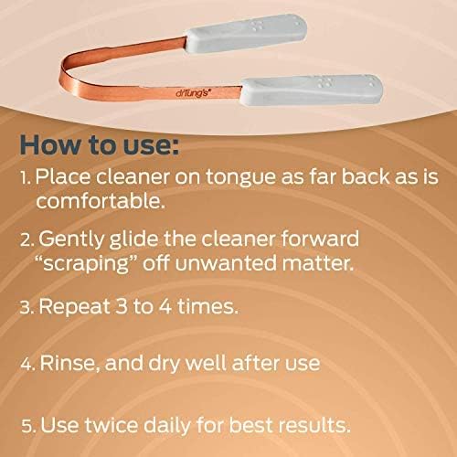 drTung's nettoyeur-langue-cuivre durable et hygiénique