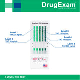 DrugExam Test Dip Card : résultats rapides avec indication des niveaux de THC.