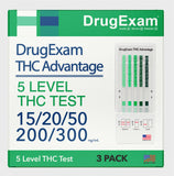 DrugExam multi-test-drogues-urine: évaluation rapide du THC dans l'urine.