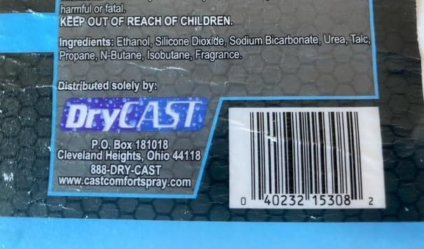 Drycast application sous plâtre facile grâce au spray et au tube allongé