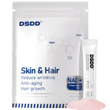 DSDD Biotine, bouteille et capsules, cheveux sains et brillance naturelle.