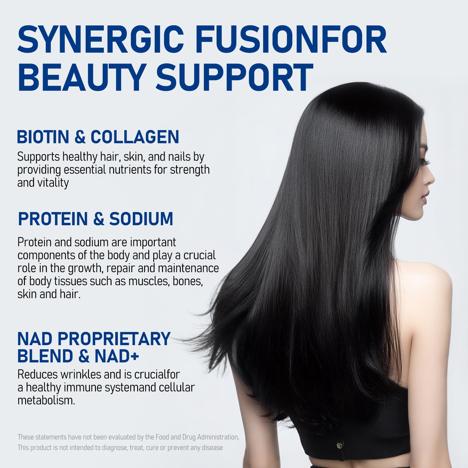 DSDD Biotine et collagene, soin intérieur pour peau et cheveux.