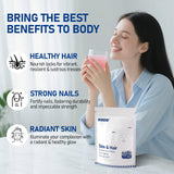 DSDD Biotine, flacon, peau hydratée et élasticité accrue.