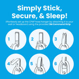 DTLgear CPAP Tube Holder compatibilité universelle, convient à la plupart des tuyaux CPAP.