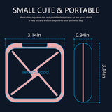 Dtouayz pochette-pilules portable rose: légère et facile à glisser dans le sac.