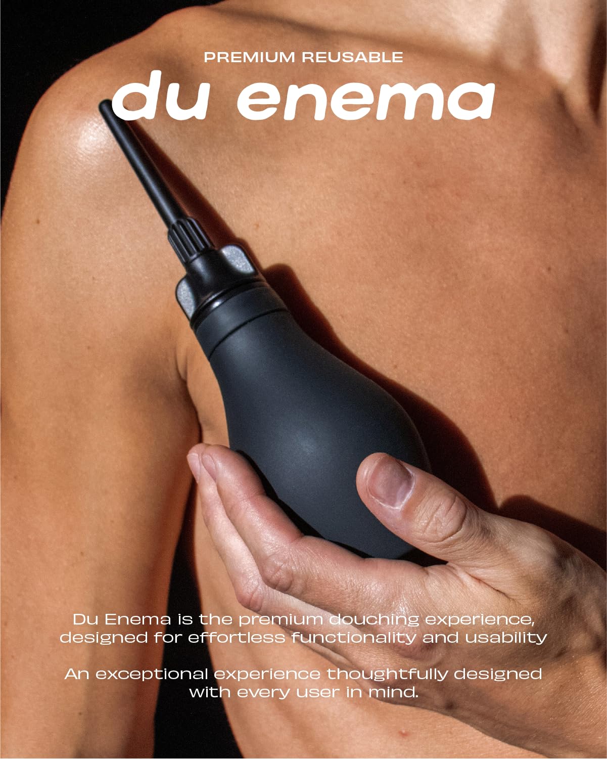 Du silicone anal avec embout flexible remplaçable insertion facile.