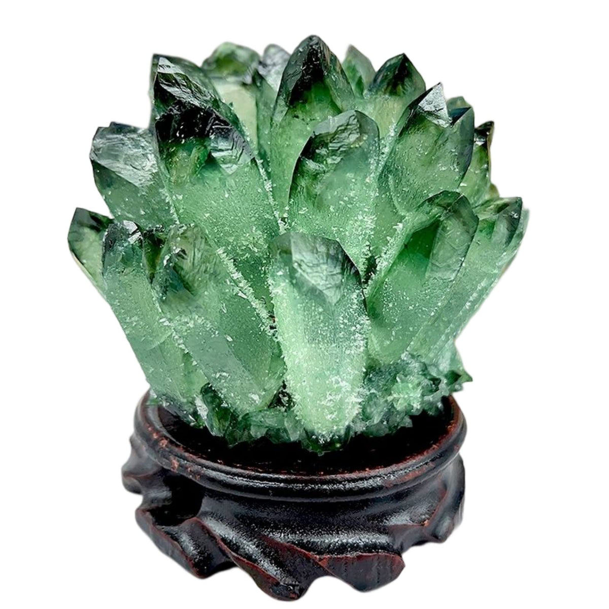 DUKIZA quartz vert – groupe naturel pour ambiance zen