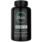 DULÀC Diosmine Hespéridine 1000 mg, bouteille vue avant, soutien éventuel à la circulation veineuse.