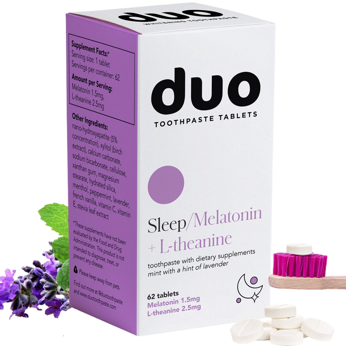 Duo Sleep – bouteille en verre recyclable pour une routine bucco durable et sans plastique