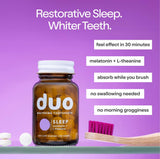 Duo Sleep – tablettes dentifrice menthe lavande pour haleine fraîche et pratique
