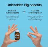 Duo tablettes dentaires nHa réduction de la sensibilité dentaire après usage