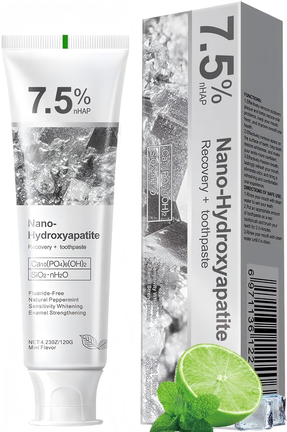 DUOYINTL dentifrice apatite 7-5 tube protège l'émail et offre une fraîcheur durable