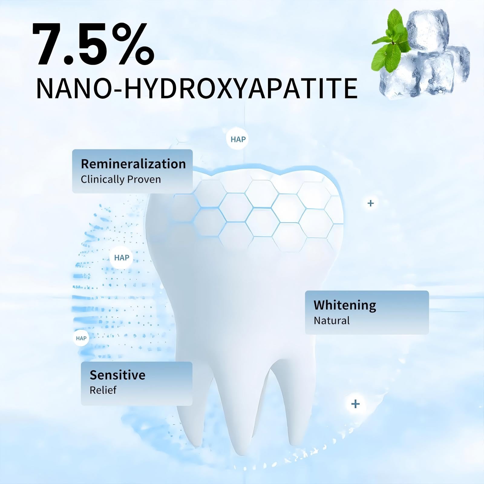 DUOYINTL Dentifrice Hydroxyapatite 75-sans fluor: option sûre