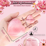 DUQGUHO décor coeur quartz rose posé sur bureau, ambiance zen.