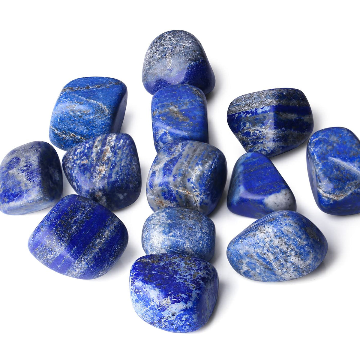 DUQGUHO Lapis Lazuli: pierres irrégulières polies idéales pour décor et méditation.