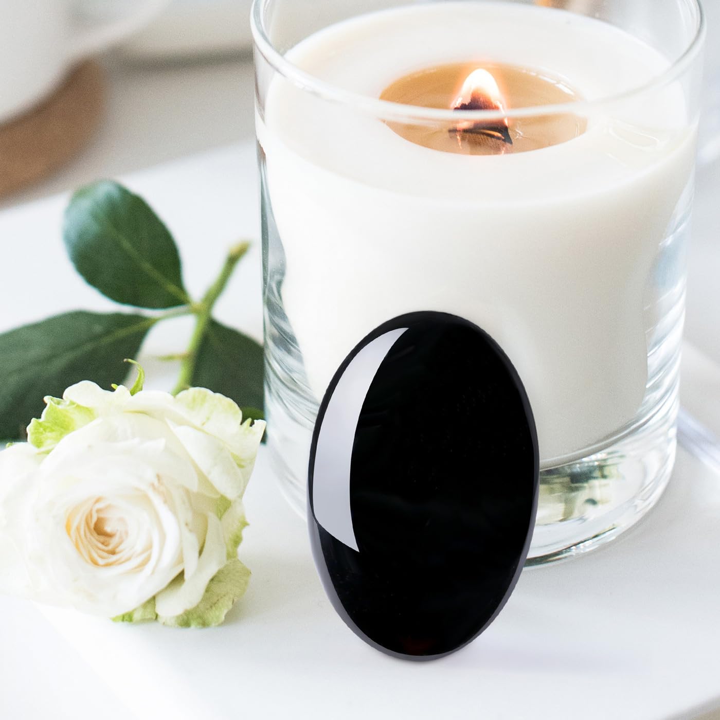 DUQGUHO Obsidienne : emballage cadeau avec boîte et étui prêt à offrir