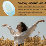 DUQGUHO Opalite palm stone dans sa pochette bohème, prêt à offrir.