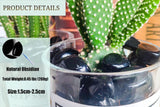 DUQGUHO petites pierres obsidienne noire – parfaites pour remplissage de vases.