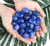 DUQGUHO, pièces de corneline bleu pour artisanat et création de bijoux.