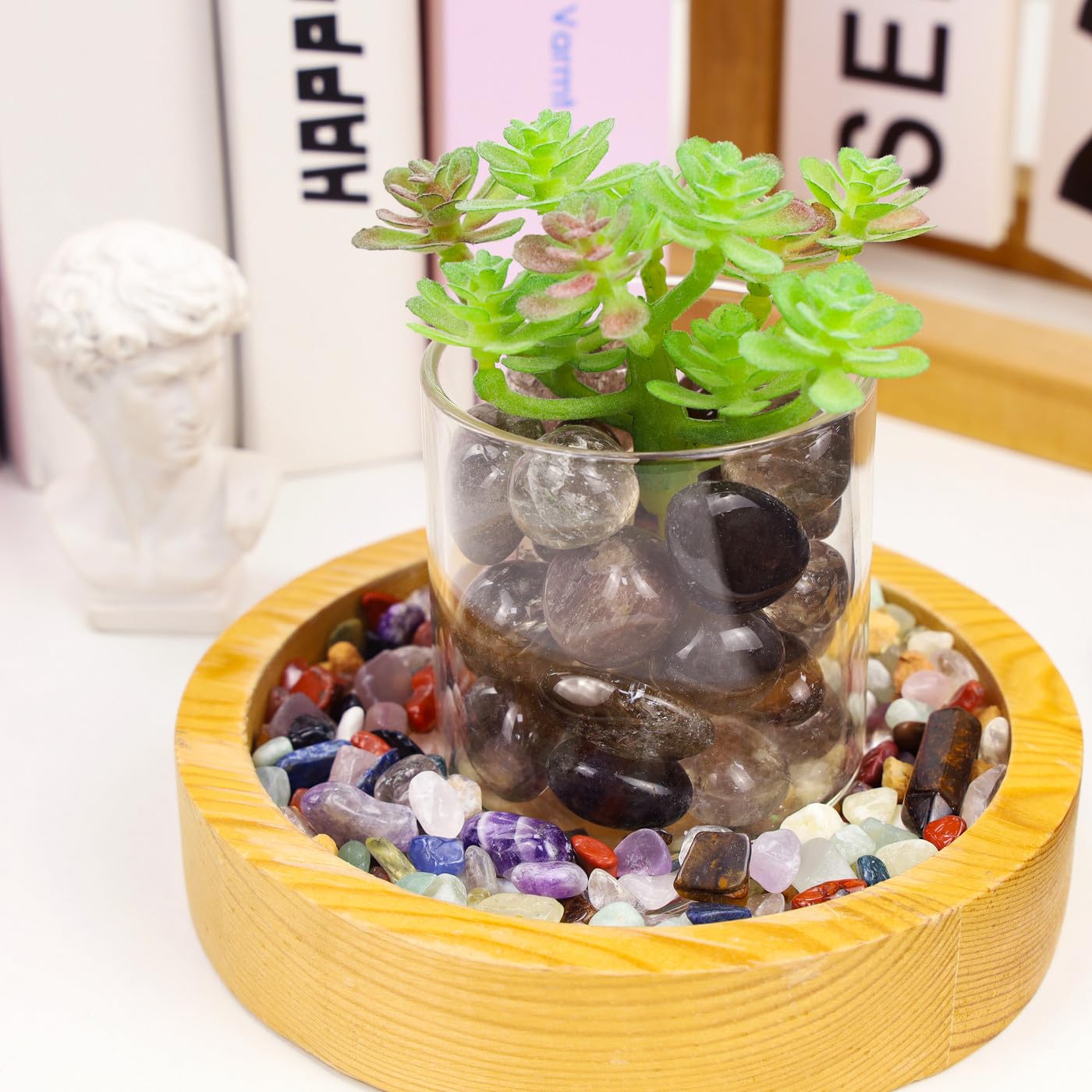 DUQGUHO Quartz fumé – pierres adaptées au bricolage et à la création de bijoux.