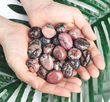 DUQGUHO Rhodonite pierres polies idéales pour méditation et centrage