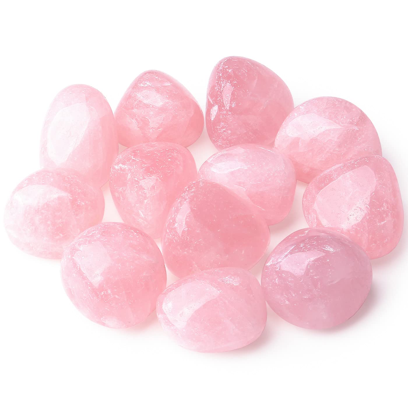DUQGUHO quartz rose: cristaux naturels pour decoration apaisante sur bureau et chevet
