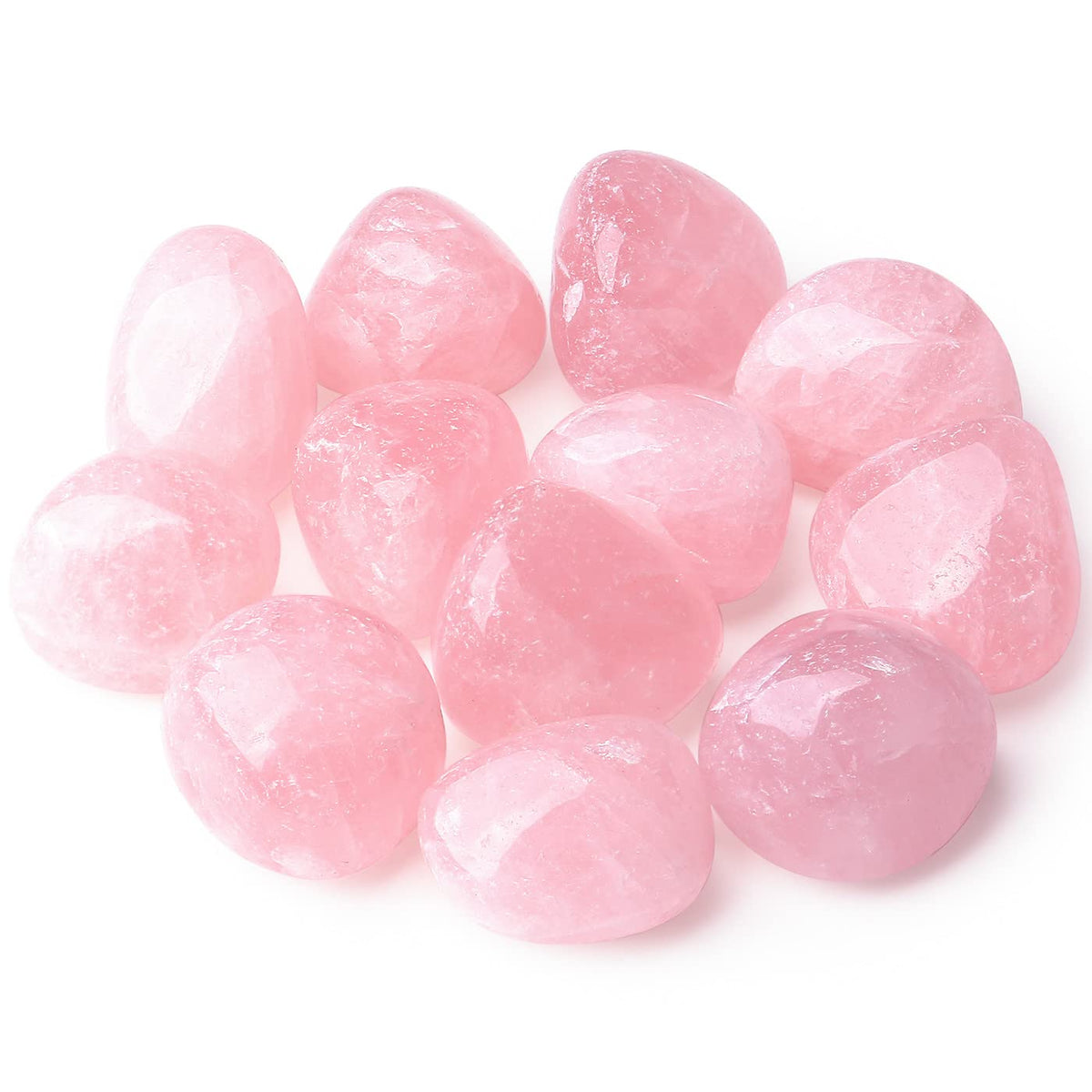 DUQGUHO quartz rose: cristaux naturels pour decoration apaisante sur bureau et chevet