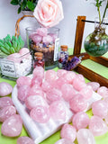 DUQGUHO quartz rose: pierres polies pour projets faits maison et bijoux