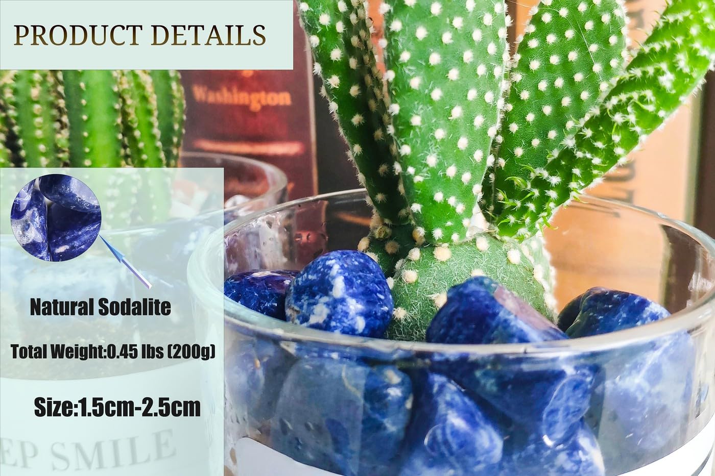 DUQGUHO sodalite bleue – cadeau symbolique et décoratif, parfait pour offrir