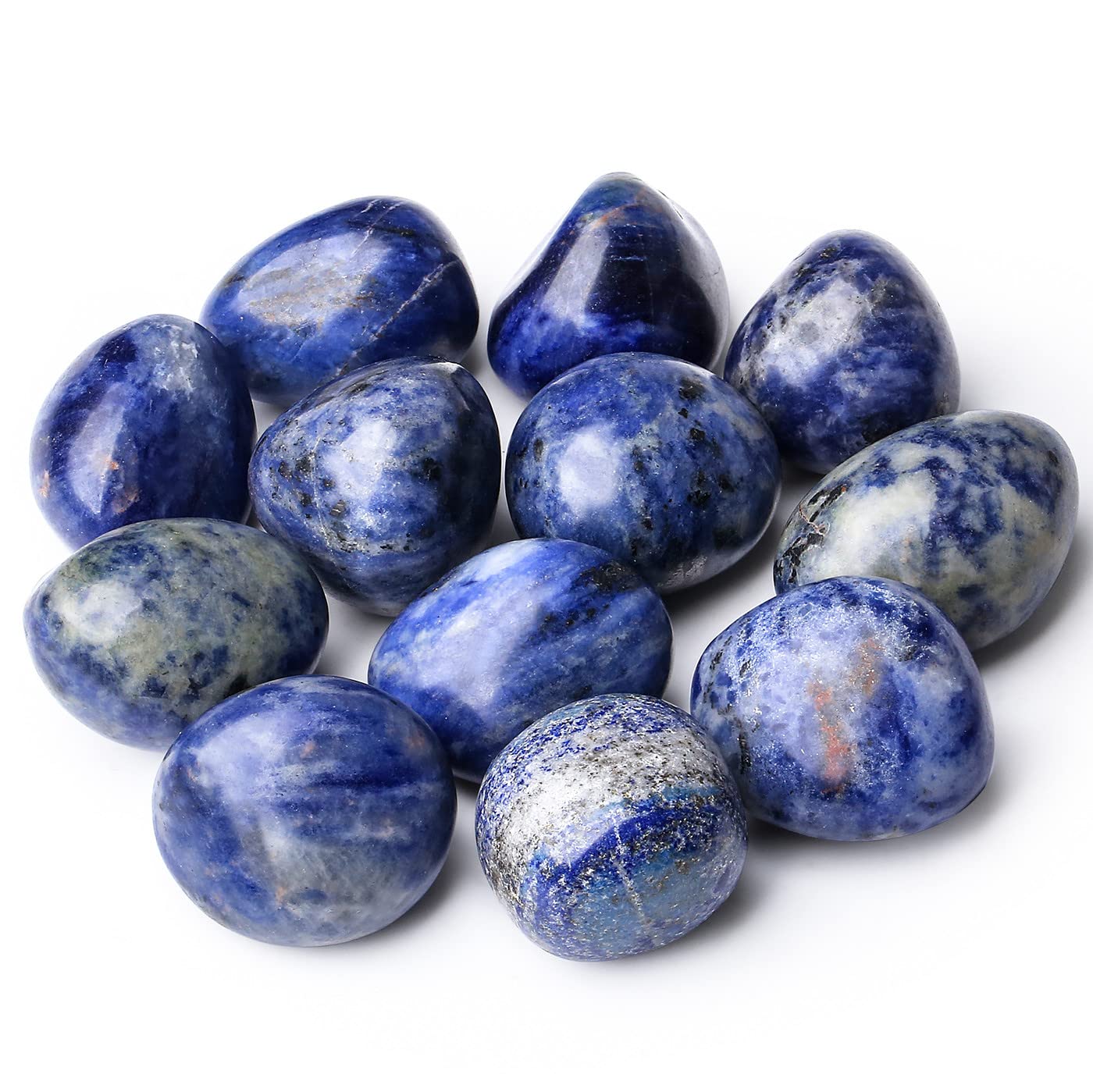 DUQGUHO sodalite bleue – pierre polie parfaite pour méditation et ambiance zen au bureau
