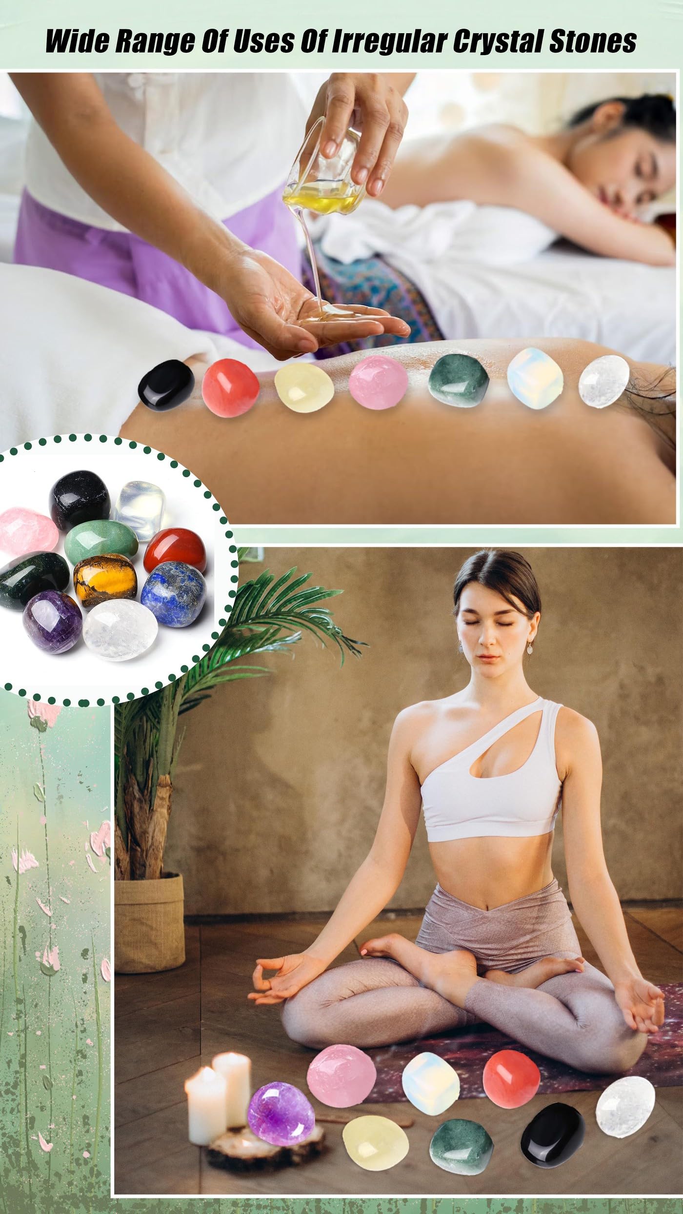 DUQGUHO variantes multicolores pour décoration et énergie apaisante