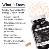 Durable CoQ10, niveaux sanguins rapides après ingestion.