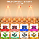 LED à 8 couleurs Duuckin pour soin du visage et relaxation.