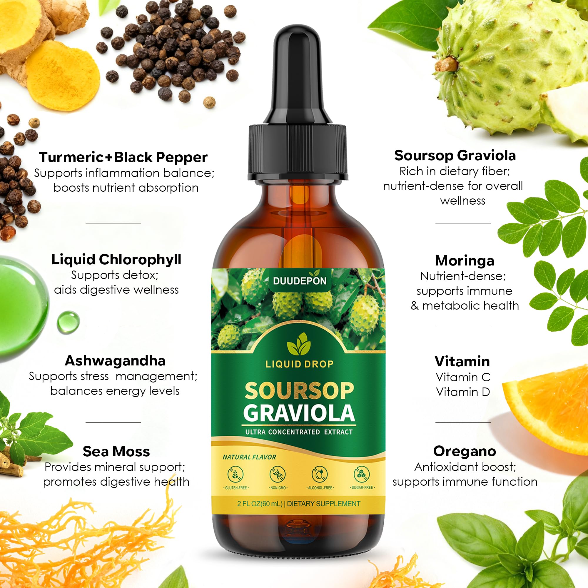 Gouttes quotidiennes DUUDEPON dose pratique de 2 ml