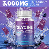 duwhot Glycine Gummies : close-up saveur myrtille naturelle pour une pause gourmande.