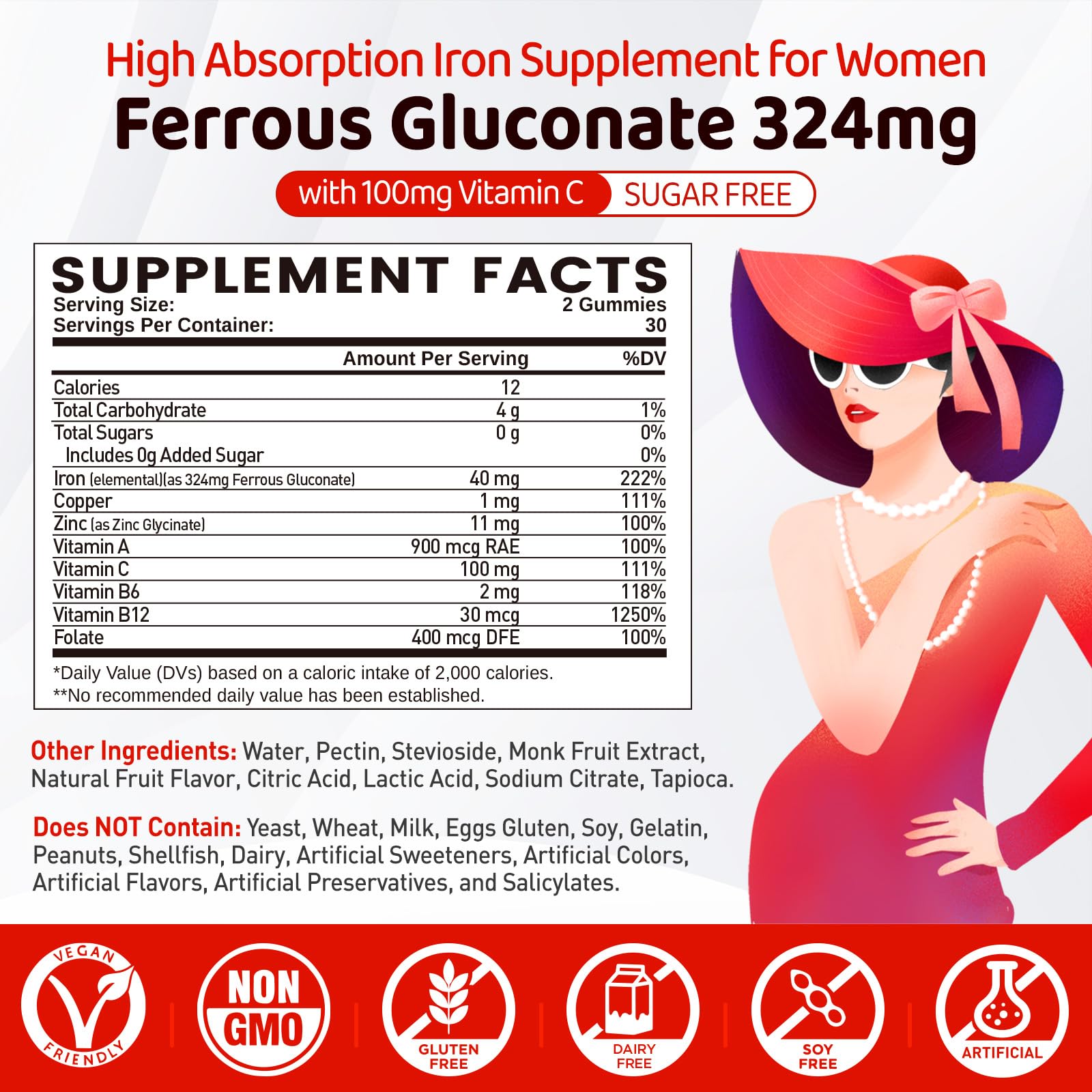 Duwhot gommes énergie et immunité – vitamine C pour une absorption améliorée.