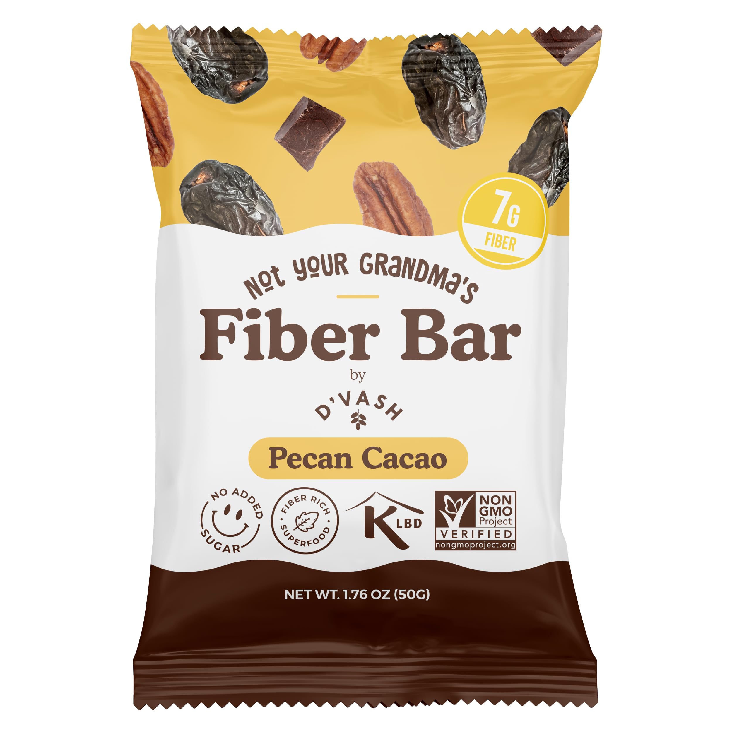 Barres fibre D’Vash Pistache, texture croquante et goût nuancé