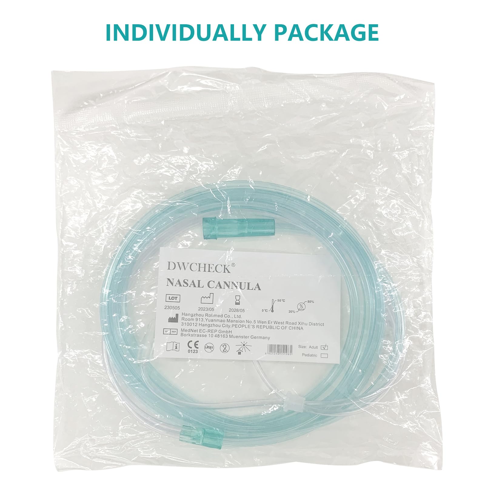 Compatibilité DWCHECK avec concentrateur d'oxygène pour diverses configurations.