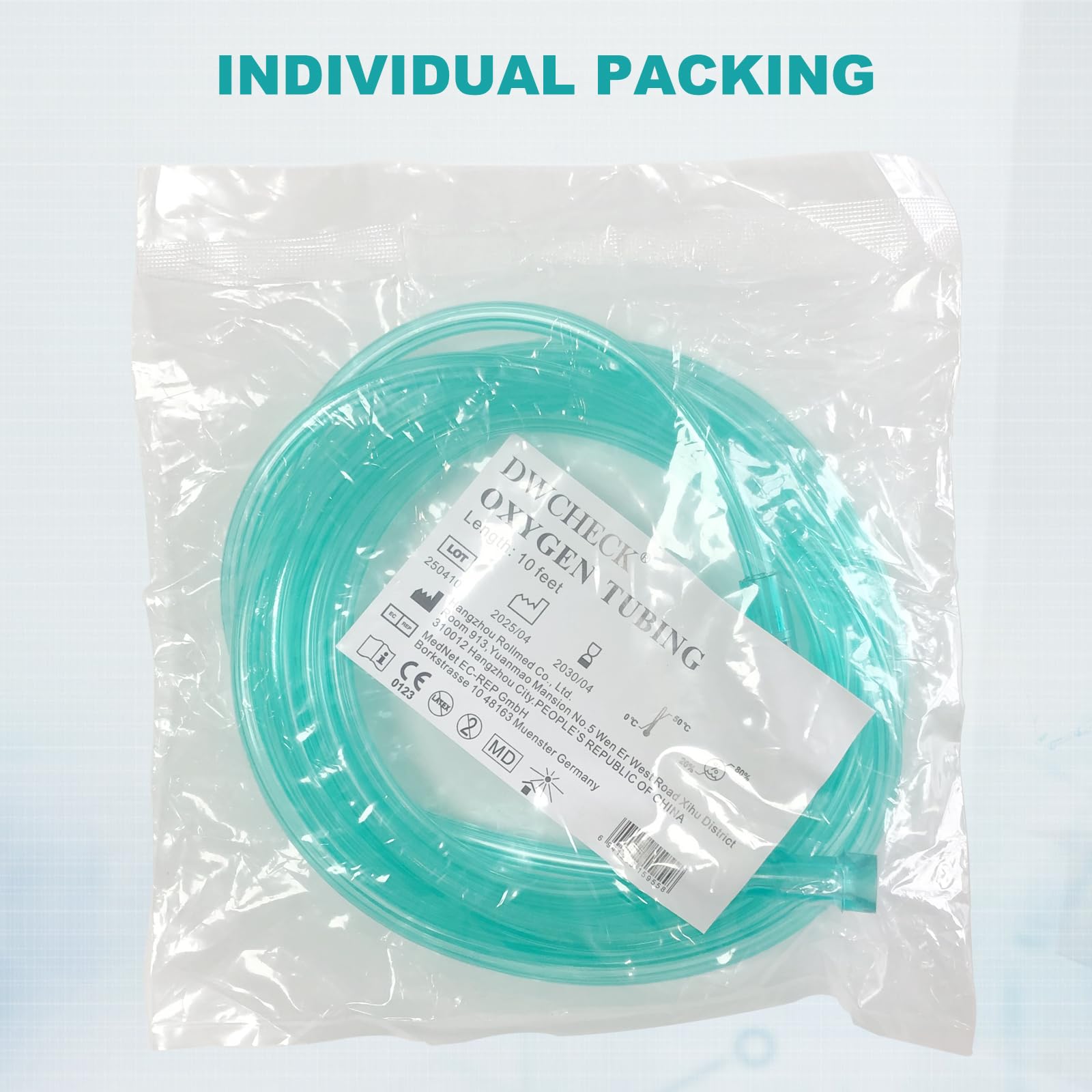 Tuyau transparent vert DWCHECK: contraste visuel pour vérifier rapidement le flux.