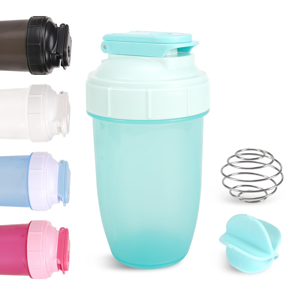 Bouteille shaker D.Y.A 16oz étanche, idéale pour mélanges protéinés et smoothies, sans fuite.