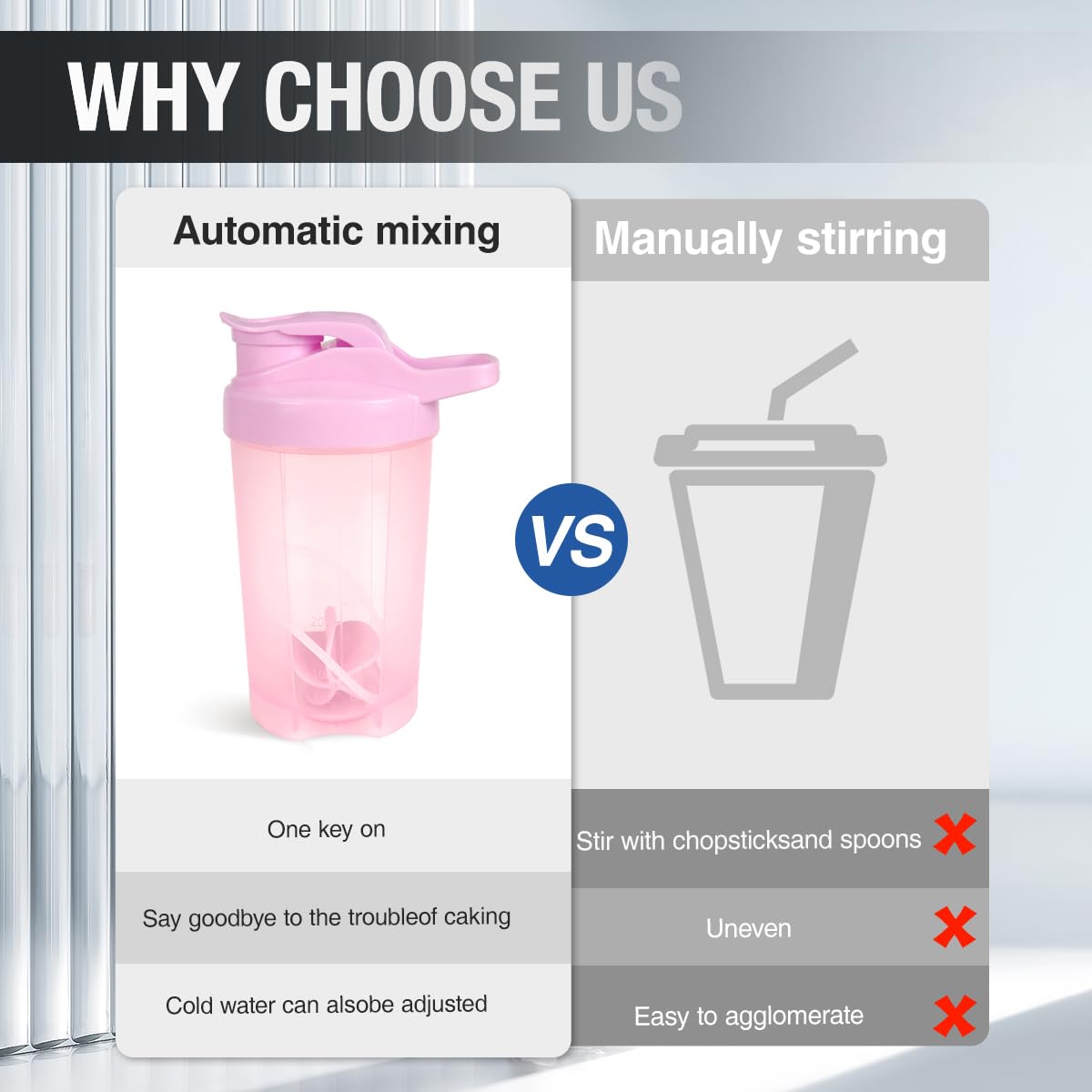 Shaker D.Y.A compatible lave-vaisselle, nettoyage rapide et sûr.