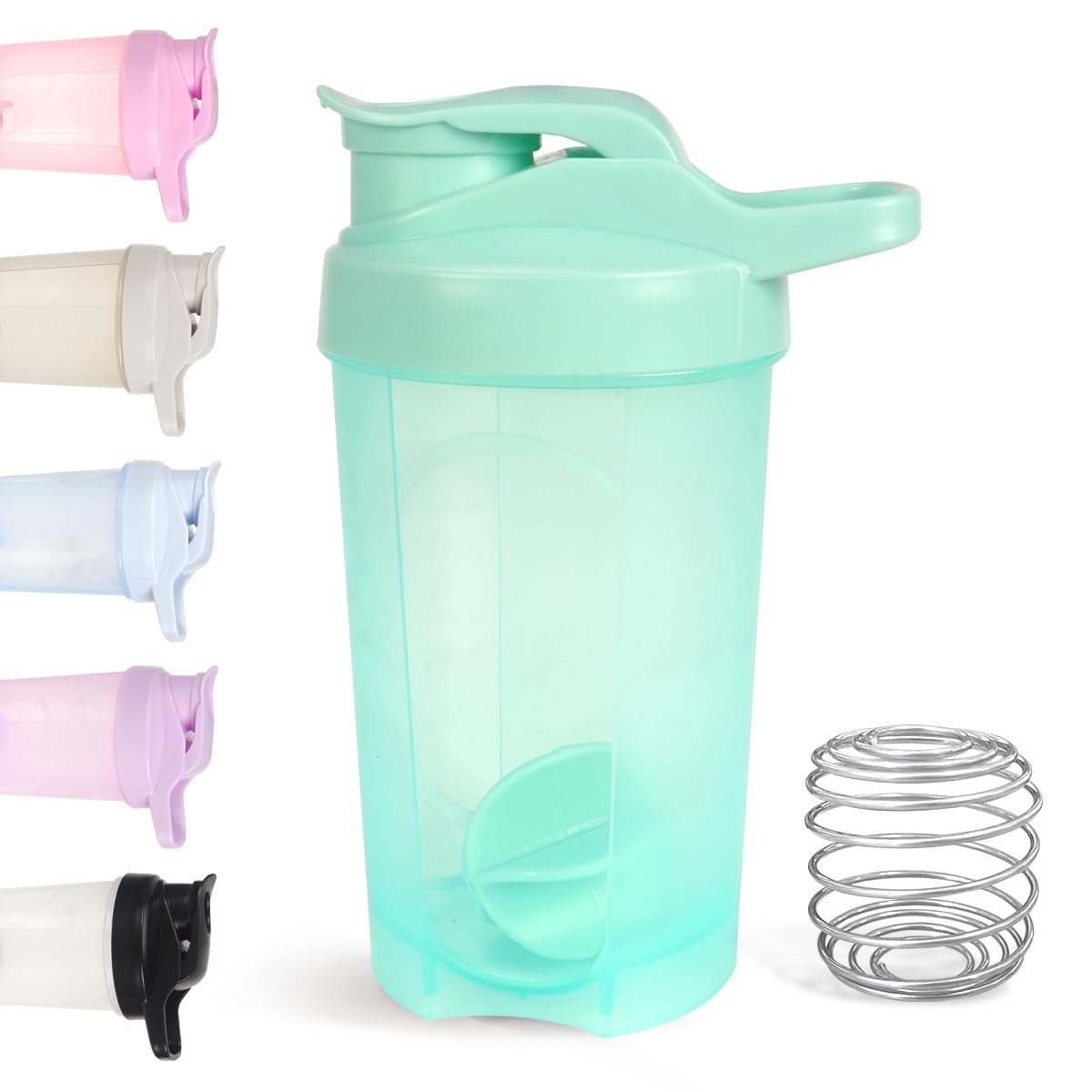 Bouteille Shaker D.Y.A 500 ml vert idéale pour protéines en déplacement.