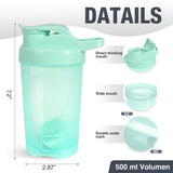 Shaker D.Y.A avec bouchon étanche empêche les fuites.