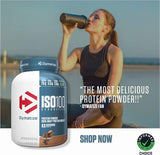 Dymatize ISO100 vanille fabriqué aux États‑Unis: qualité et traçabilité.