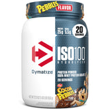 Dymatize ISO100 saveur Cocoa Pebbles, poudre protéinée facile à mélanger après l'entraînement