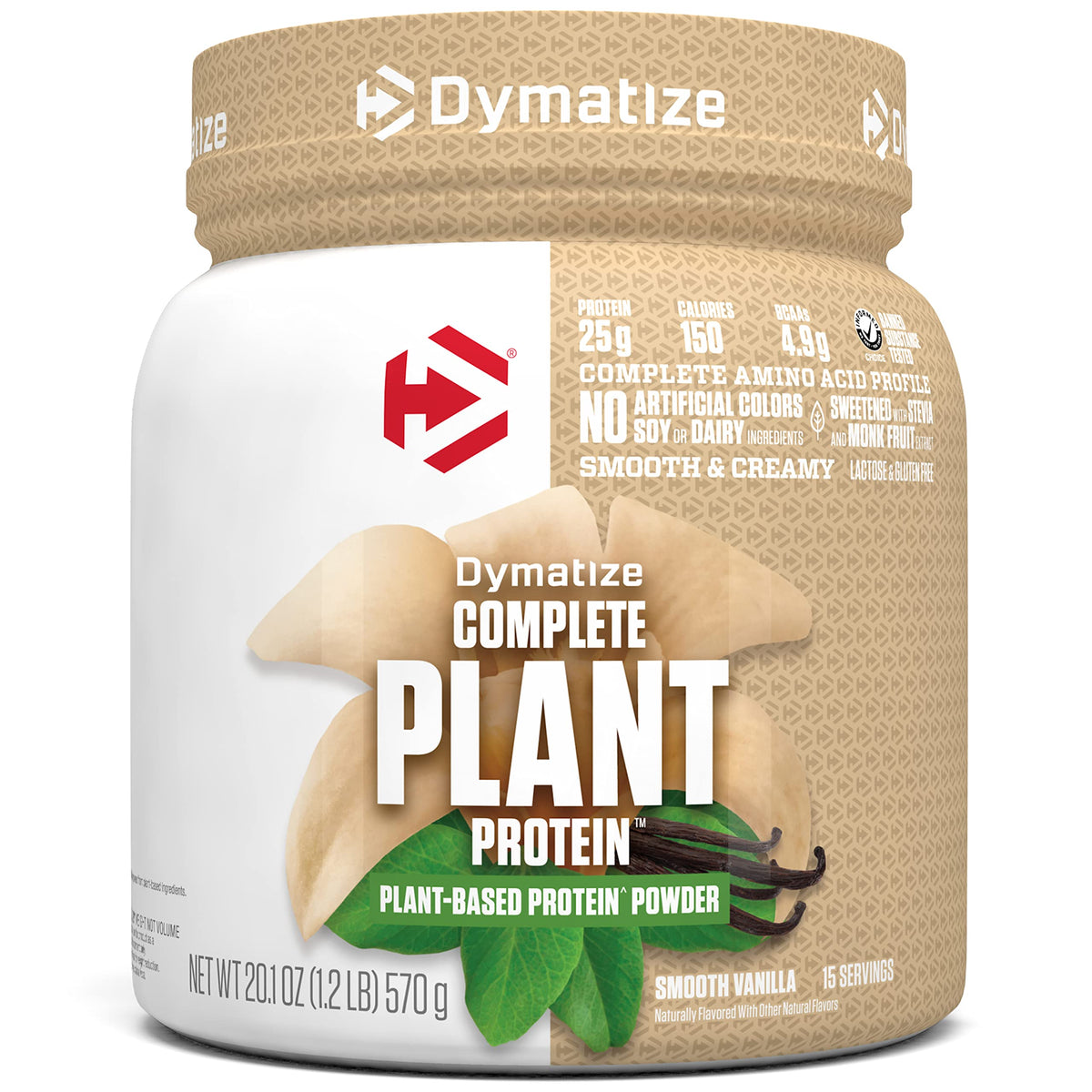 Dymatize Protéine Végétale Vanille Lisse, texture soyeuse idéale pour smoothie rapide